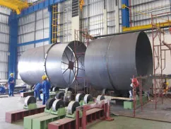 Assembly and welding of shell plate(SS400)